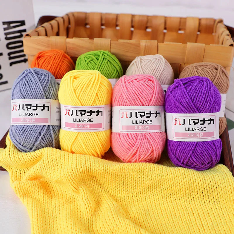 Soft Cotton Knitting Yarn for DIY Baby Sweaters - Smarsty