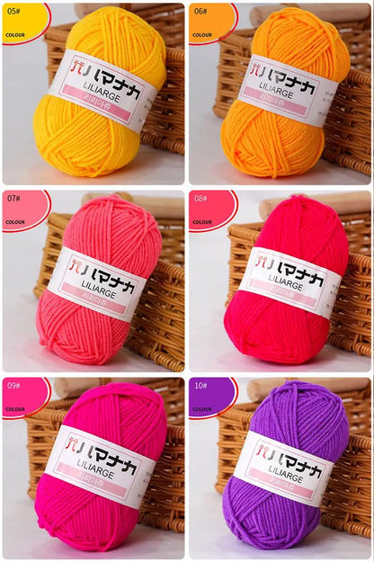Soft Cotton Knitting Yarn for DIY Baby Sweaters - Smarsty