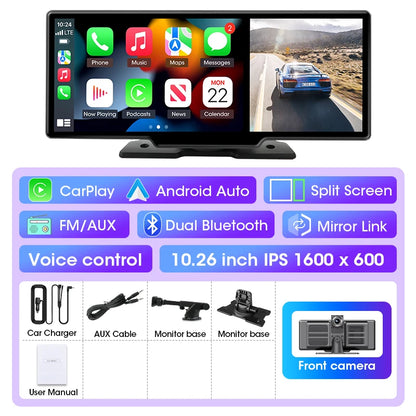 4K Carplay & Android Auto GPS Navigation - Smarsty