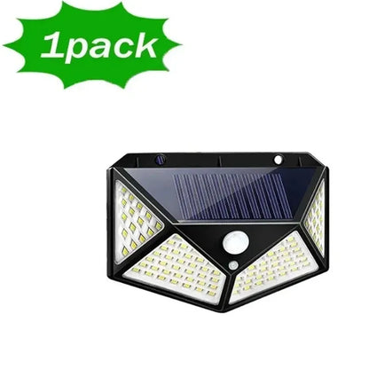 100 LED Solar Powered Motion Sensor Wall Light - Smarsty