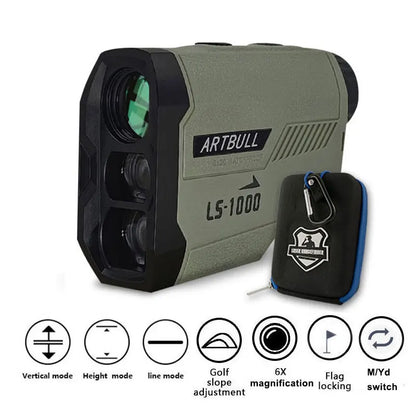ARTBULL Laser Rangefinder 1000M with Flag-Lock Slope Feature - Smarsty