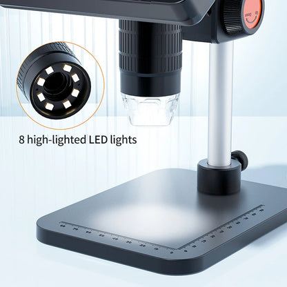 Digital Microscope 1080P LCD Display with Built-In Lights - Smarsty