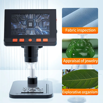 Digital Microscope 1080P LCD Display with Built-In Lights - Smarsty