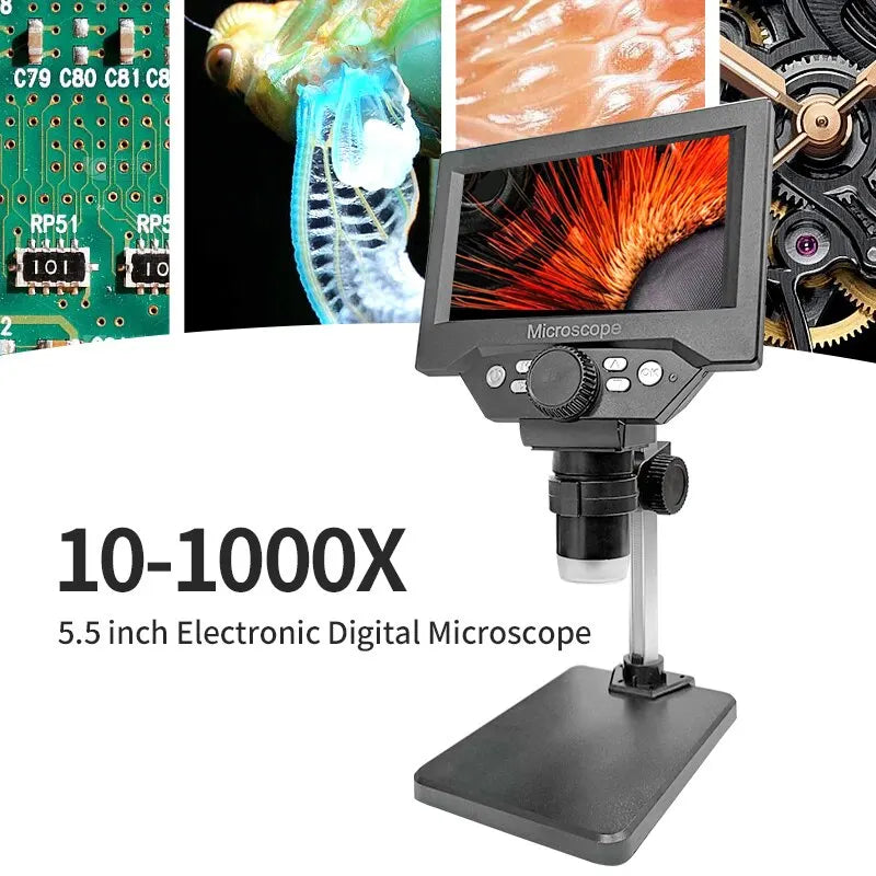 5.5 Inch LCD Digital Microscope 1000X High Definition Magnifier - Smarsty