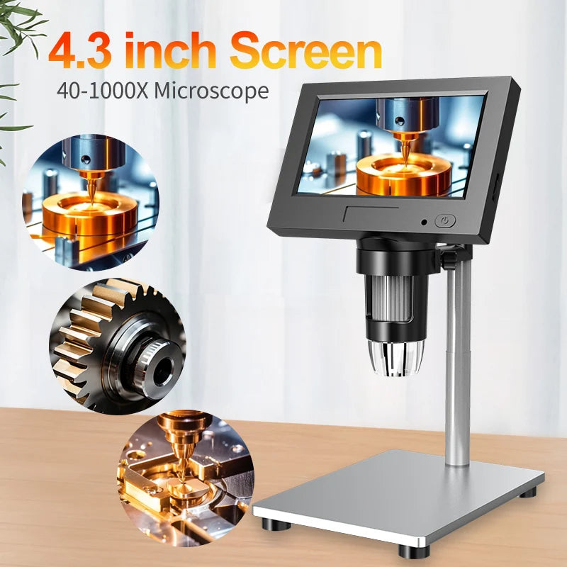 4.3 Inch Digital Microscope With 1000X Zoom For Precision Repairs - Smarsty