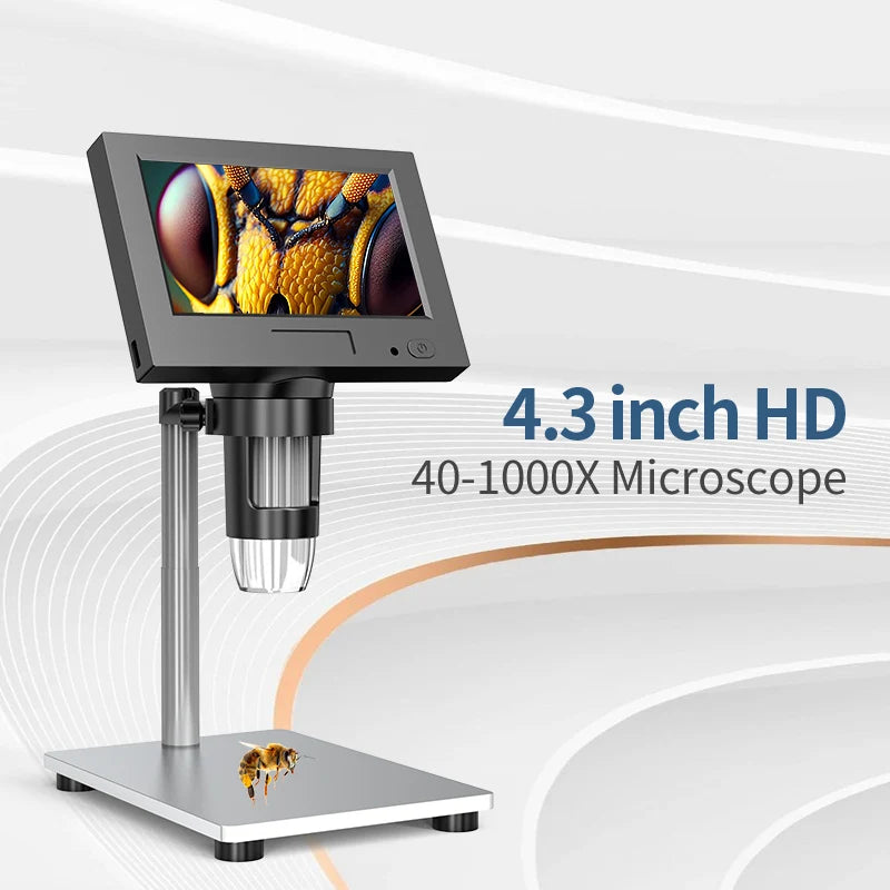 4.3 Inch Digital Microscope With 1000X Zoom For Precision Repairs - Smarsty