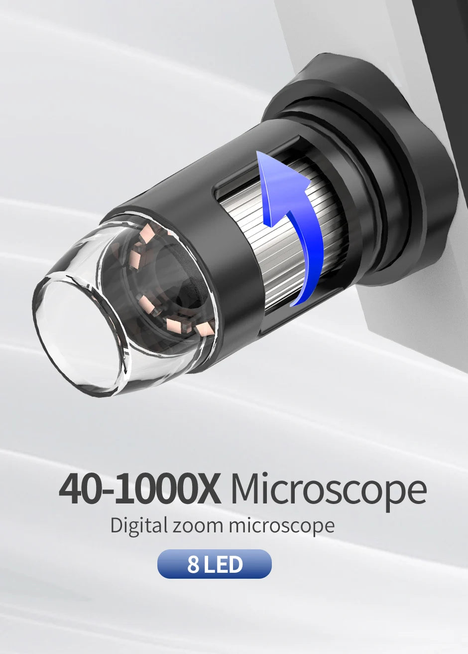 4.3 Inch Digital Microscope With 1000X Zoom For Precision Repairs - Smarsty