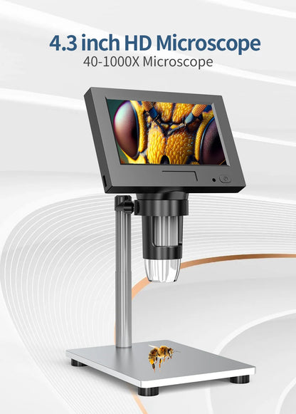 4.3 Inch Digital Microscope With 1000X Zoom For Precision Repairs - Smarsty