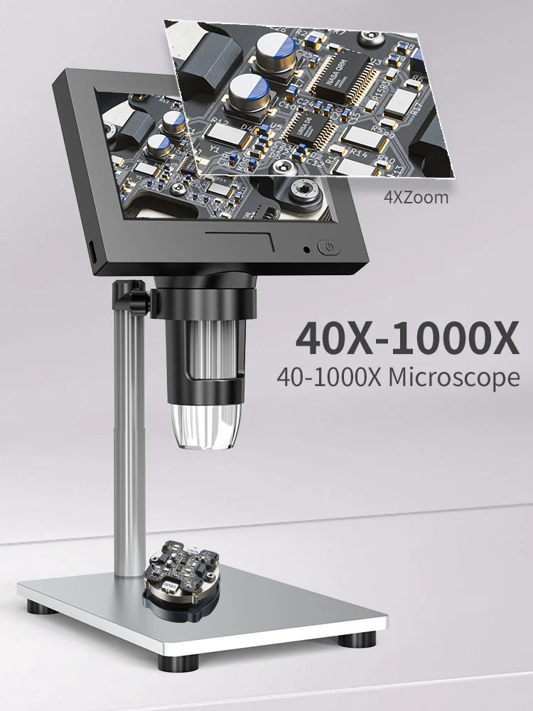 4.3 Inch Digital Microscope With 1000X Zoom For Precision Repairs - Smarsty