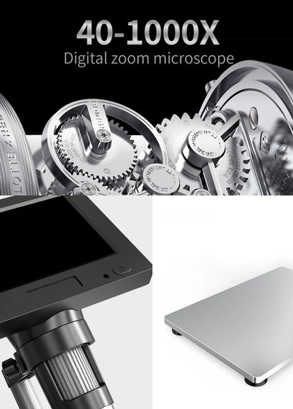 4.3 Inch Digital Microscope With 1000X Zoom For Precision Repairs - Smarsty