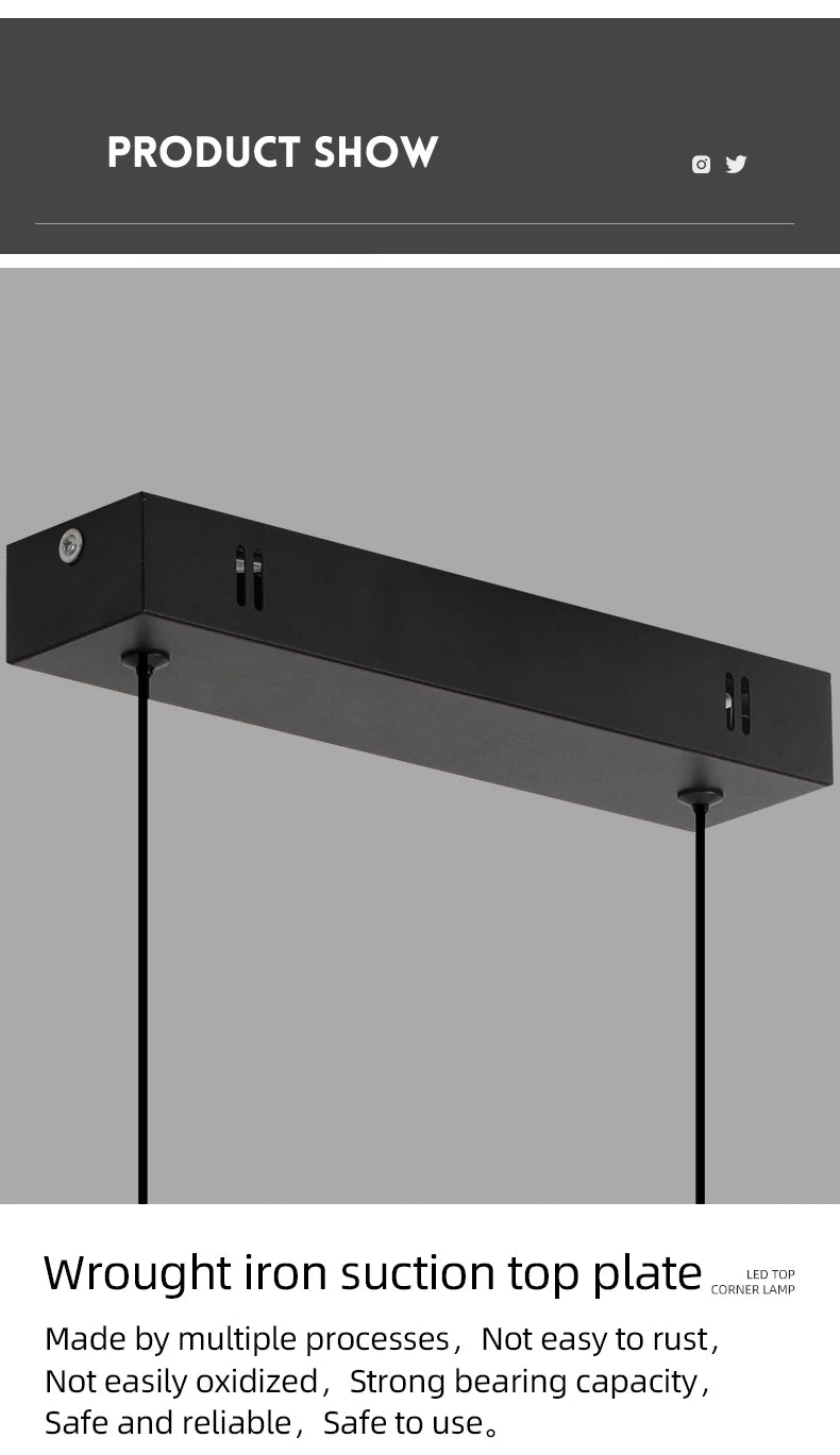 Modern Pendant Lights for Dining Room with Dimmable LED - Smarsty