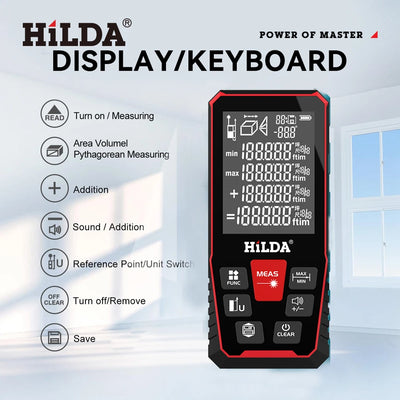 HILDA Accurate Laser Distance Rangefinder 50M 100M 120M - Smarsty