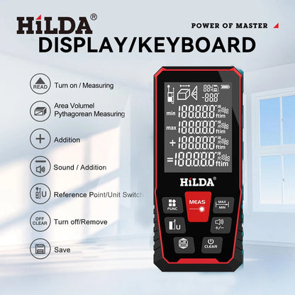HILDA Accurate Laser Distance Rangefinder 50M 100M 120M - Smarsty