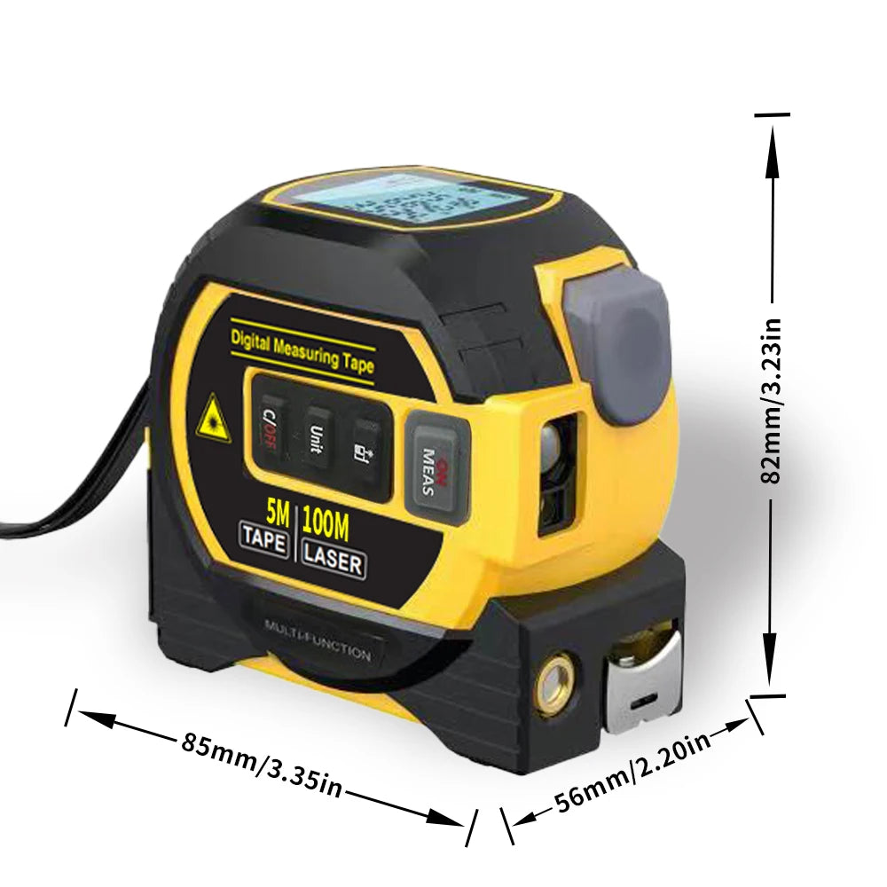 High Precision 3 In 1 Laser Tape Measure - Smarsty
