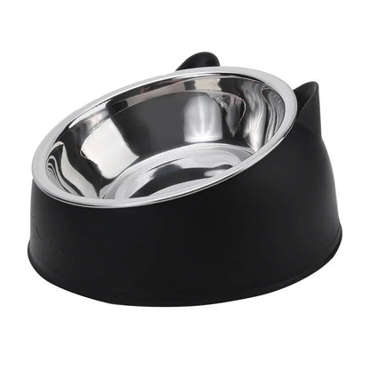 Stainless Steel Cat Bowl with Inclined Design for Easy Feeding - Smarsty