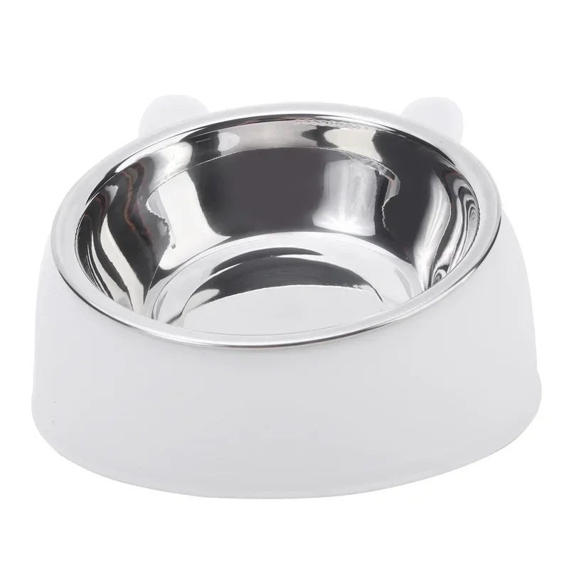 Stainless Steel Cat Bowl with Inclined Design for Easy Feeding - Smarsty