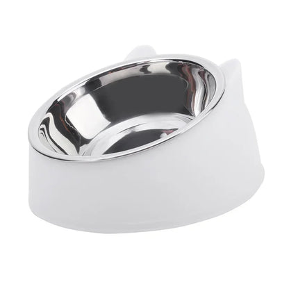 Stainless Steel Cat Bowl with Inclined Design for Easy Feeding - Smarsty