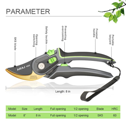 Ergonomic Garden Pruning Shears for Effortless Cutting - Smarsty