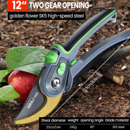 Ergonomic Garden Pruning Shears for Effortless Cutting - Smarsty