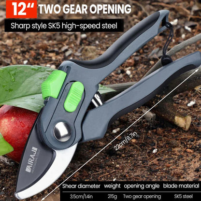 Ergonomic Garden Pruning Shears for Effortless Cutting - Smarsty