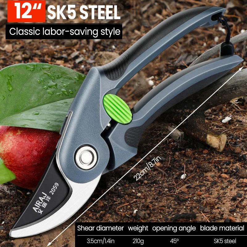 Ergonomic Garden Pruning Shears for Effortless Cutting - Smarsty