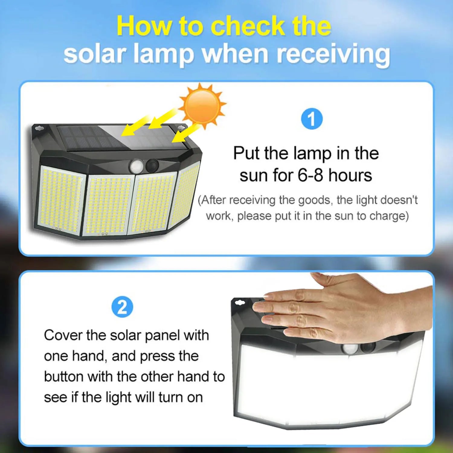 3 Modes Waterproof Solar Motion Sensor Lights - Smarsty
