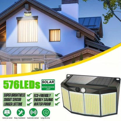 3 Modes Waterproof Solar Motion Sensor Lights - Smarsty