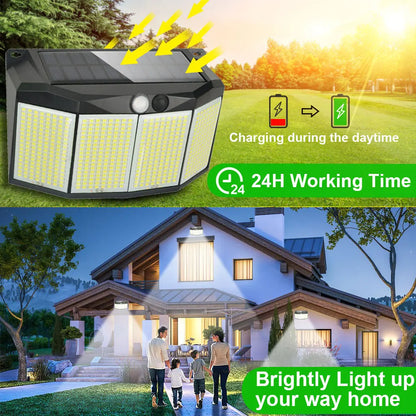 3 Modes Waterproof Solar Motion Sensor Lights - Smarsty