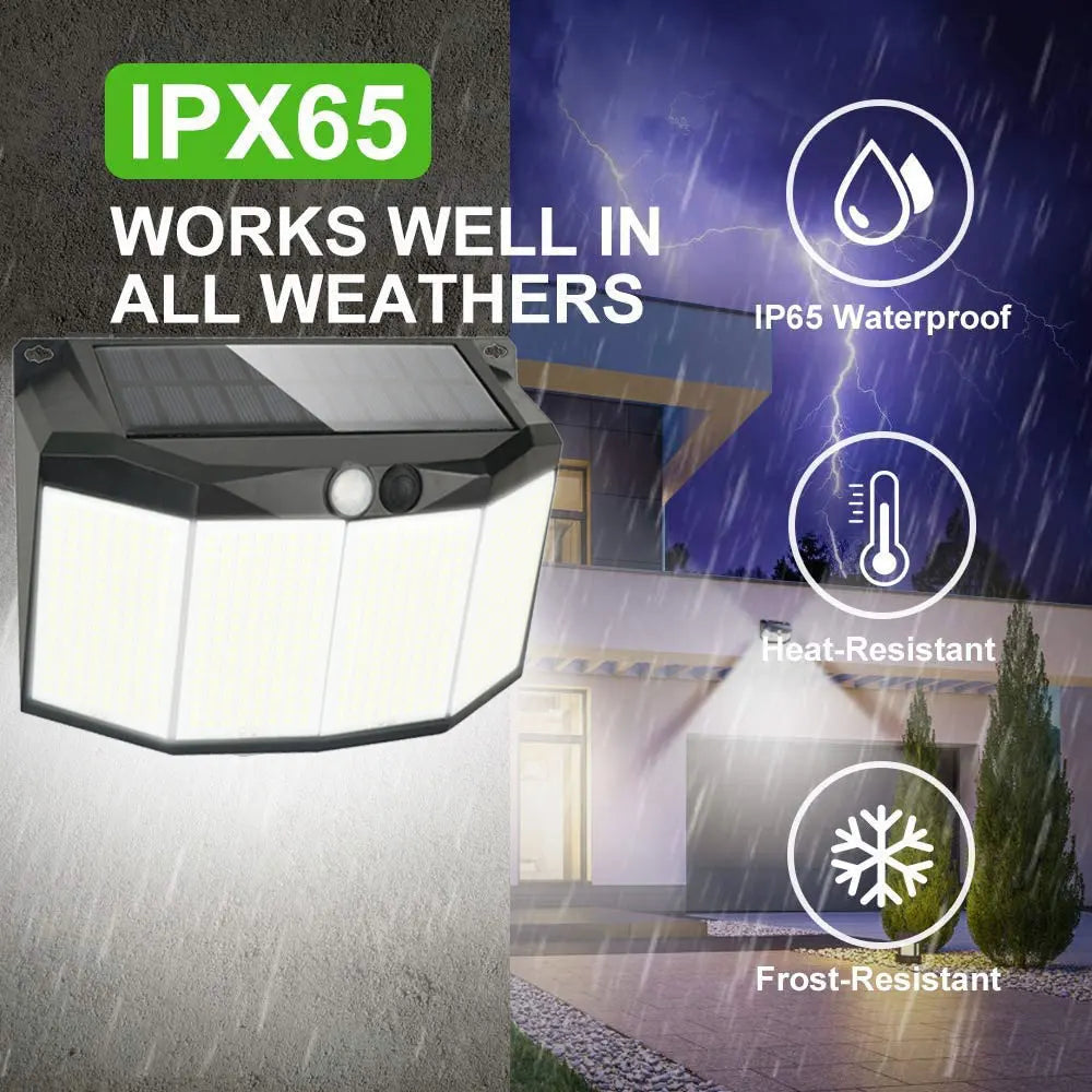 3 Modes Waterproof Solar Motion Sensor Lights - Smarsty