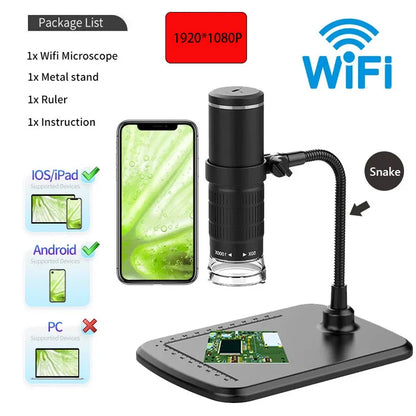 Wireless Digital Microscope 50X-1000X Portable Magnification - Smarsty