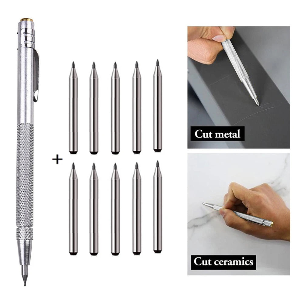 11PCS Tungsten Carbide Scriber Pen for Precision Marking - Smarsty