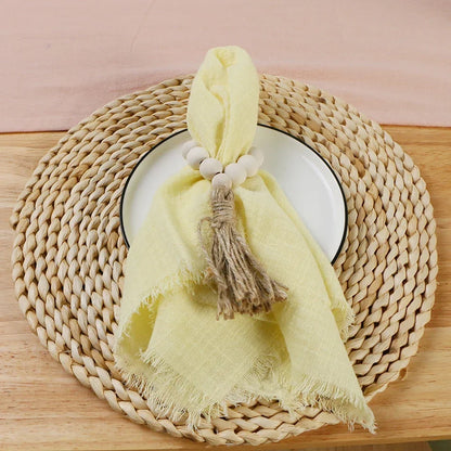 Reusable Cotton Wedding Napkins for Rustic Table Decor - Smarsty