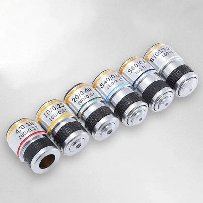 Durable Biological Microscope Achromatic Objective Lens 500X Magnification - Smarsty