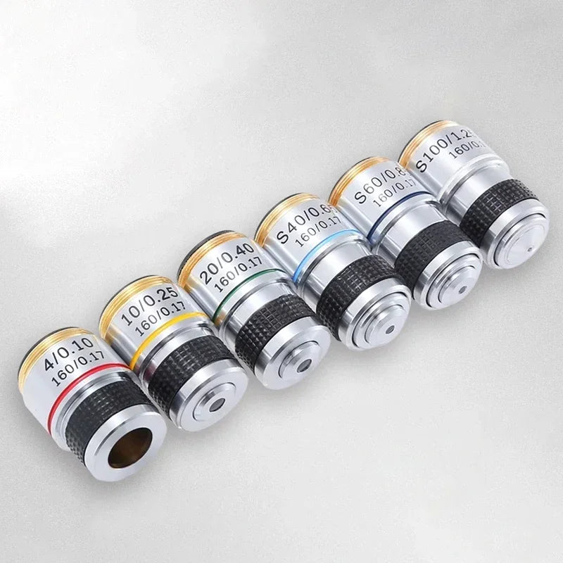 Durable Biological Microscope Achromatic Objective Lens 500X Magnification - Smarsty
