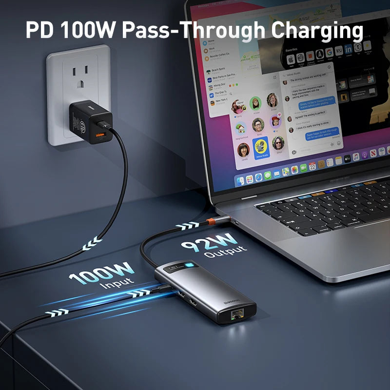 11-in-1 USB-C Hub – All-in-One Dock for MacBook Pro/Air - Smarsty