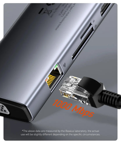 11-in-1 USB-C Hub – All-in-One Dock for MacBook Pro/Air - Smarsty