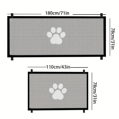Portable Dog Net Door for Safe Pet Isolation - Smarsty