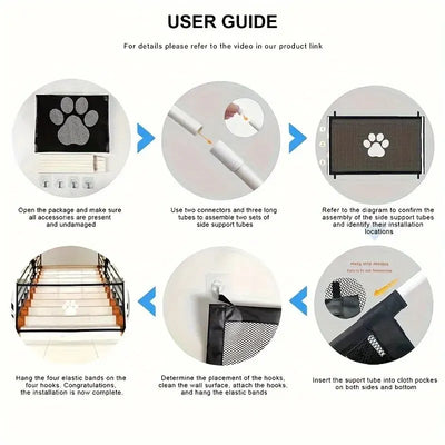 Portable Dog Net Door for Safe Pet Isolation - Smarsty