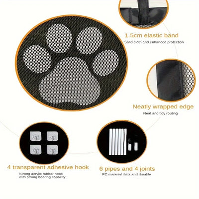 Portable Dog Net Door for Safe Pet Isolation - Smarsty