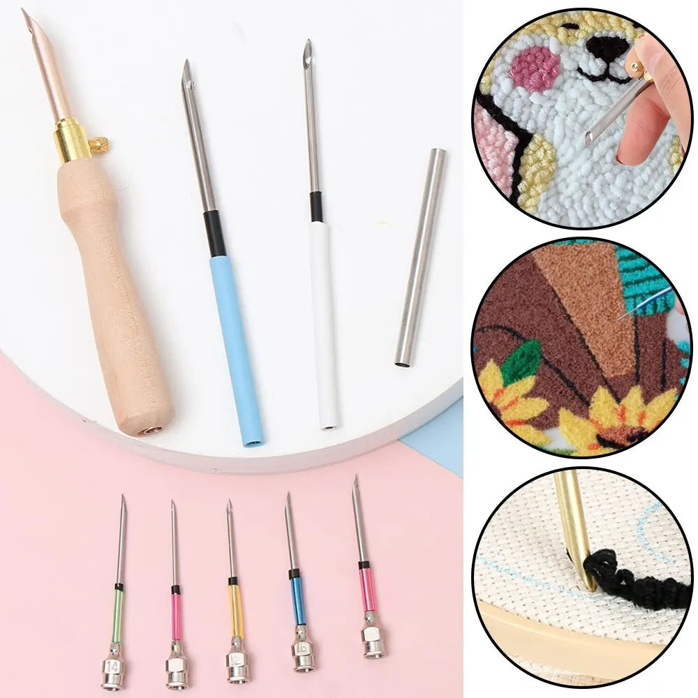 LMDZ 11 Piece Punch Needle Embroidery Kit for DIY Crafts - Smarsty