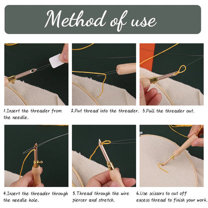 LMDZ 11 Piece Punch Needle Embroidery Kit for DIY Crafts - Smarsty