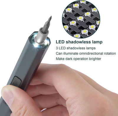 Cordless Electric Screwdriver Set with Fast Charging - Smarsty