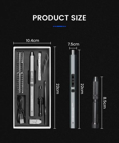 Cordless Electric Screwdriver Set with Fast Charging - Smarsty