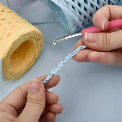 Natural Raffia Straw Yarn for Eco-Friendly Knitting - Smarsty