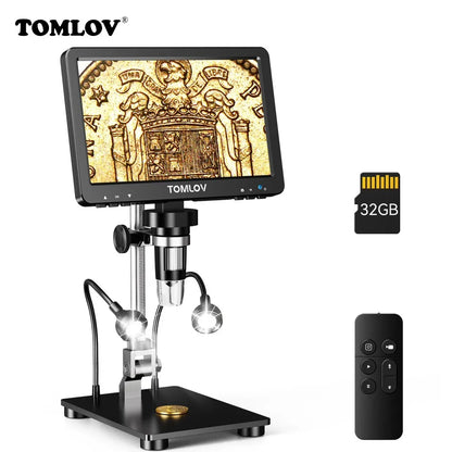 TOMLOV DM9 Pro HDMI Digital Microscope with 16MP Clarity - Smarsty