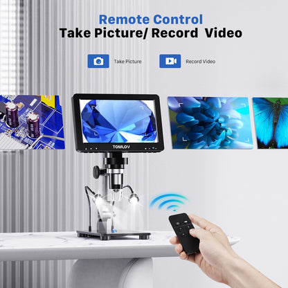 TOMLOV DM9 Pro HDMI Digital Microscope with 16MP Clarity - Smarsty