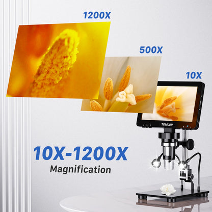 TOMLOV DM9 Pro HDMI Digital Microscope with 16MP Clarity - Smarsty