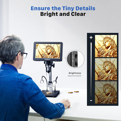 TOMLOV DM9 Pro HDMI Digital Microscope with 16MP Clarity - Smarsty