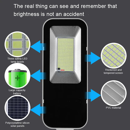 200W Solar Street Light with Automatic Dusk to Dawn Feature - Smarsty