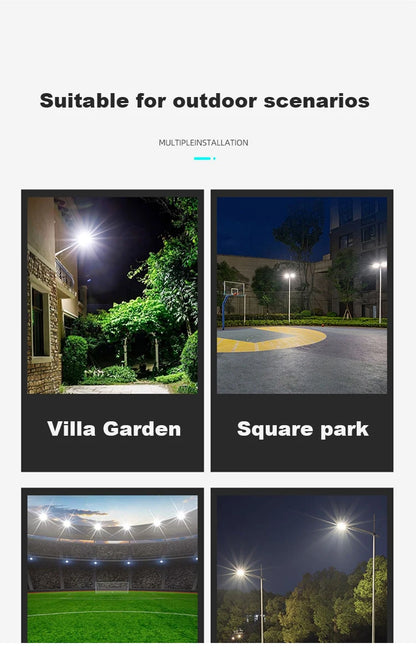 200W Solar Street Light with Automatic Dusk to Dawn Feature - Smarsty